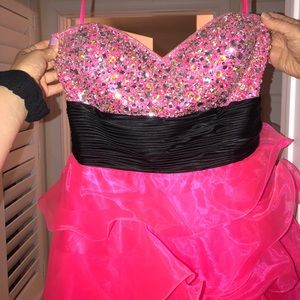 Hot pink formal / prom / bat mitzvah / quince gown